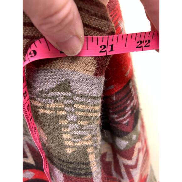 Coldwater Creek Colorful Aztec Western Print Jacket Size 12 - Picture 6 of 7